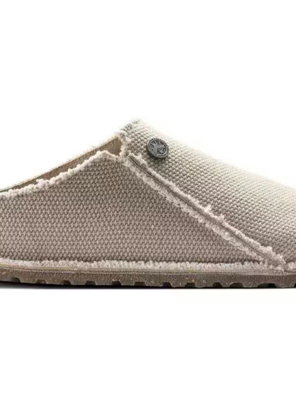 Birkenstock Slip-On Canvas Slipper in Beige - Picture 3 of 6
